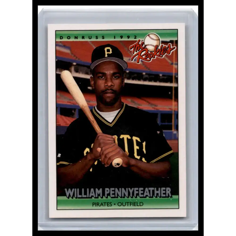 1992 Donruss The Rookies #93 Will Pennyfeather NM-MT Pittsburgh Pirates Baseball Card - Baseball Card Single