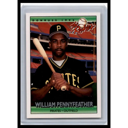 1992 Donruss The Rookies #93 Will Pennyfeather NM-MT Pittsburgh Pirates Baseball Card - Baseball Card Single