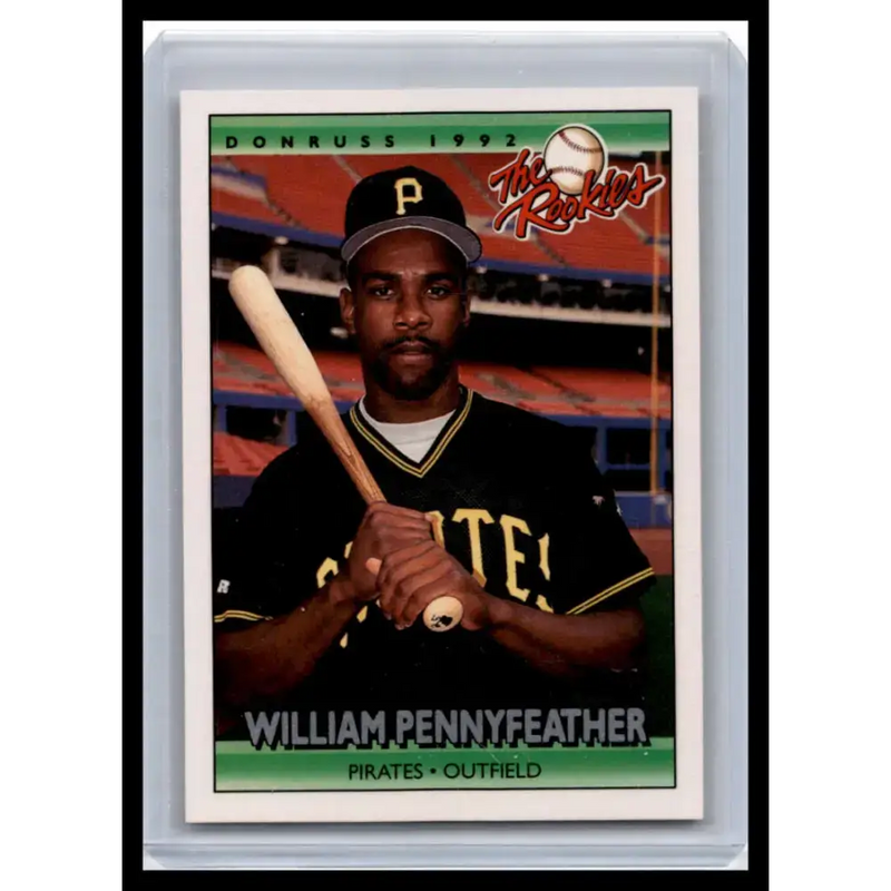 1992 Donruss The Rookies #93 Will Pennyfeather NM-MT Pittsburgh Pirates Baseball Card - Baseball Card Single