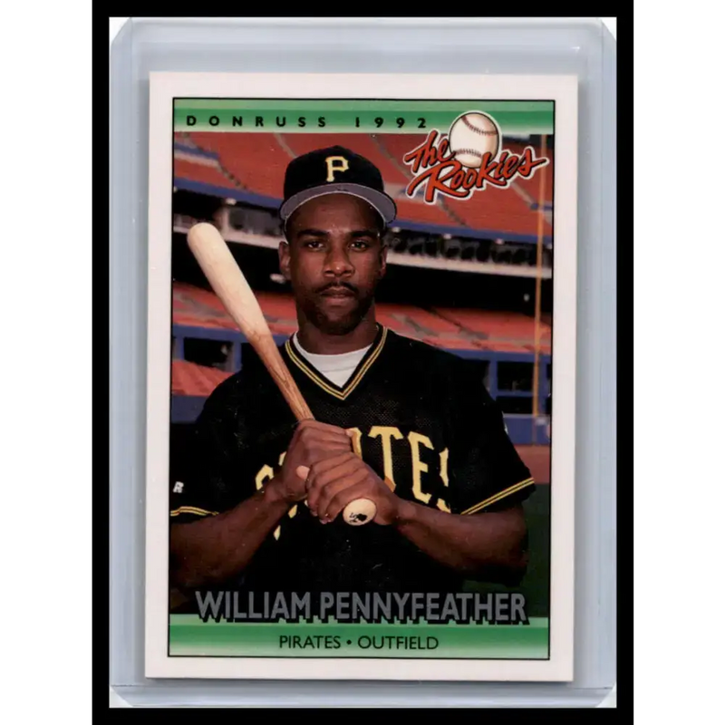1992 Donruss The Rookies #93 Will Pennyfeather NM-MT Pittsburgh Pirates Baseball Card - Baseball Card Single