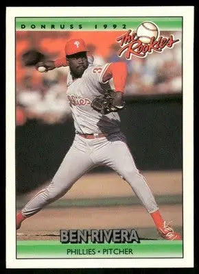 1992 Donruss The Rookies Ben Rivera #104 Baseball - Baseball Card Single