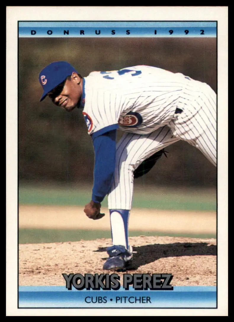1992 Donruss Yorkis Perez RC 754 Chicago Cubs NM - Baseball Card Single