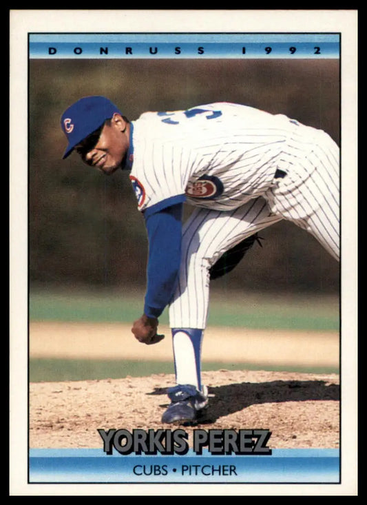 1992 Donruss Yorkis Perez RC 754 Chicago Cubs NM - Baseball Card Single