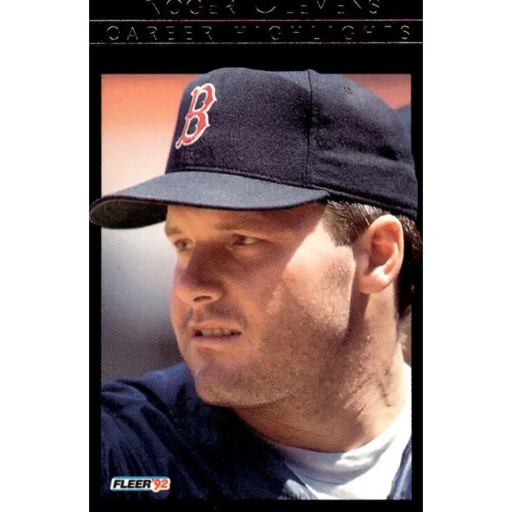 1992 Fleer #11 Roger Clemens EX/NM Boston Red Sox Baseball Card - Baseball Card Single
