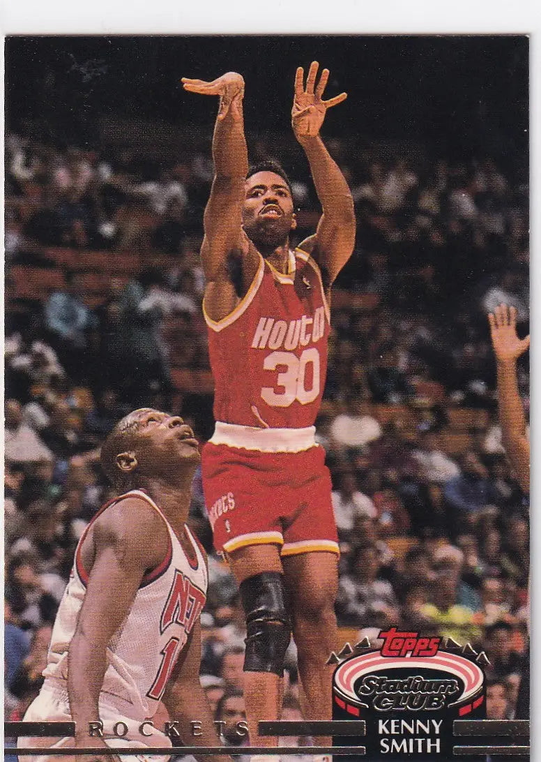 1992 FLEER #166 KENNY SMITH- HOUSTON ROCKETS - Basketball Card Single
