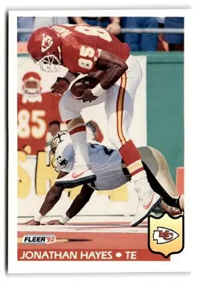 1992 Fleer #173 Jonathan Hayes - Football Card Single