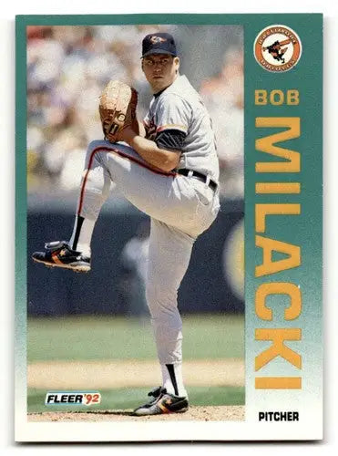 1992 Fleer #18 Bob Milacki Baltimore Orioles Baseball Cards NM Near ID:64411 - Baseball Card Single