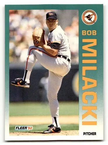 1992 Fleer #18 Bob Milacki Baltimore Orioles Baseball Cards NM Near ID:64413 - Baseball Card Single