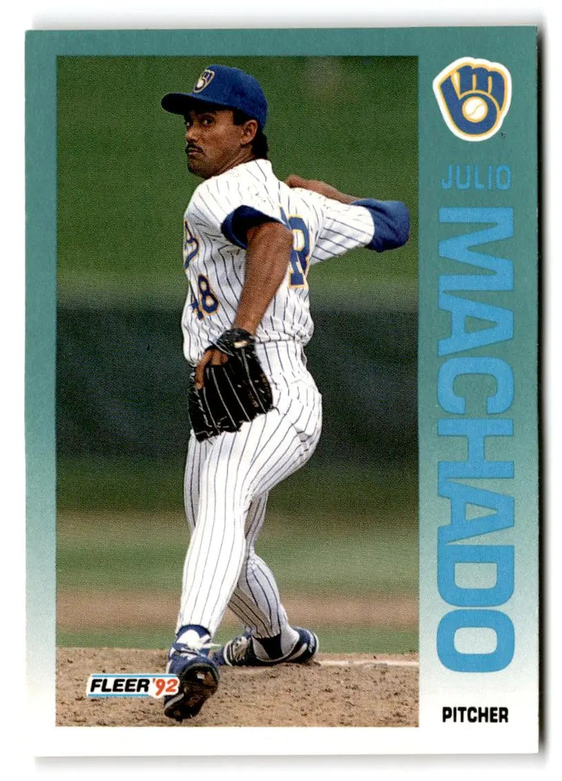 1992 Fleer #181 Julio Machado - Baseball Card Single