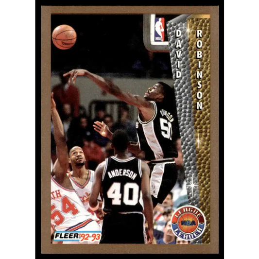 1992 Fleer #244 David Robinson NM/MT San Antonio Spurs Basketball Card - Basketball Card Single