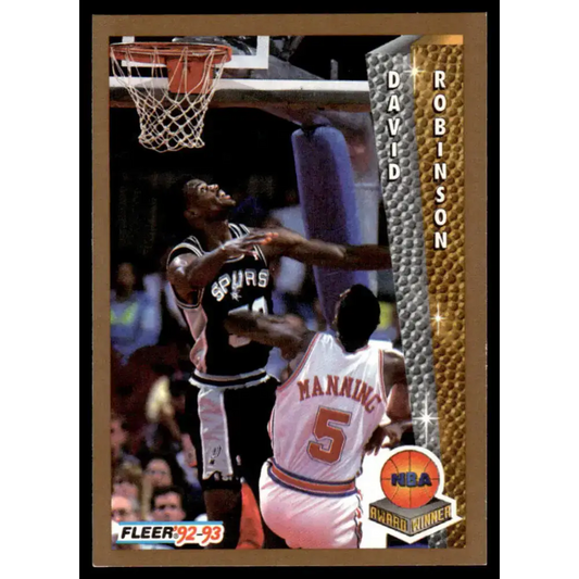1992 Fleer #248 David Robinson NM/MT San Antonio Spurs Basketball Card - Basketball Card Single