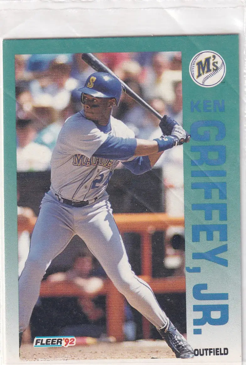1992 FLEER #279 KEN GRIFFEEY JR- SEATTLE MARINERS - Baseball Card Single