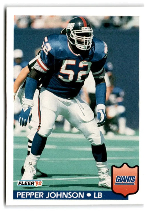 1992 Fleer #295 Pepper Johnson - Football Card Single