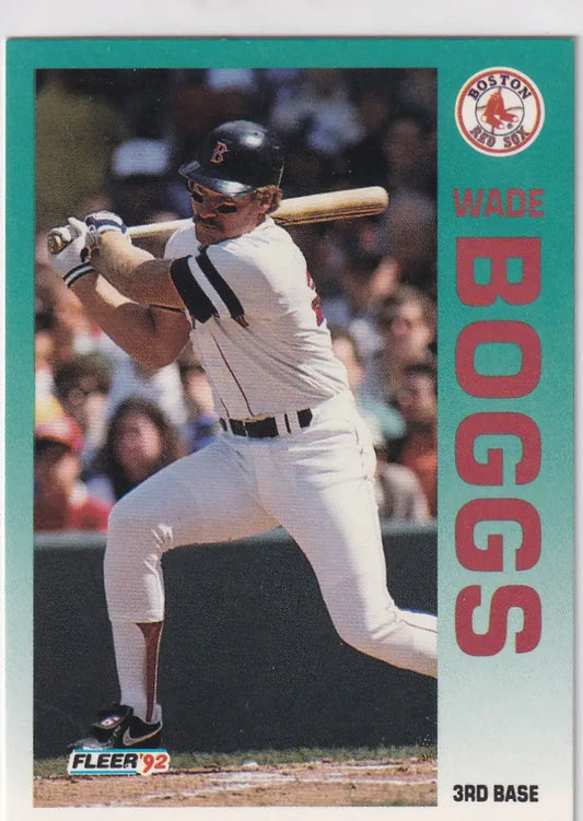 1992 FLEER #32 WADE BOGGS- BOSTON RED SOX - Baseball Card Single