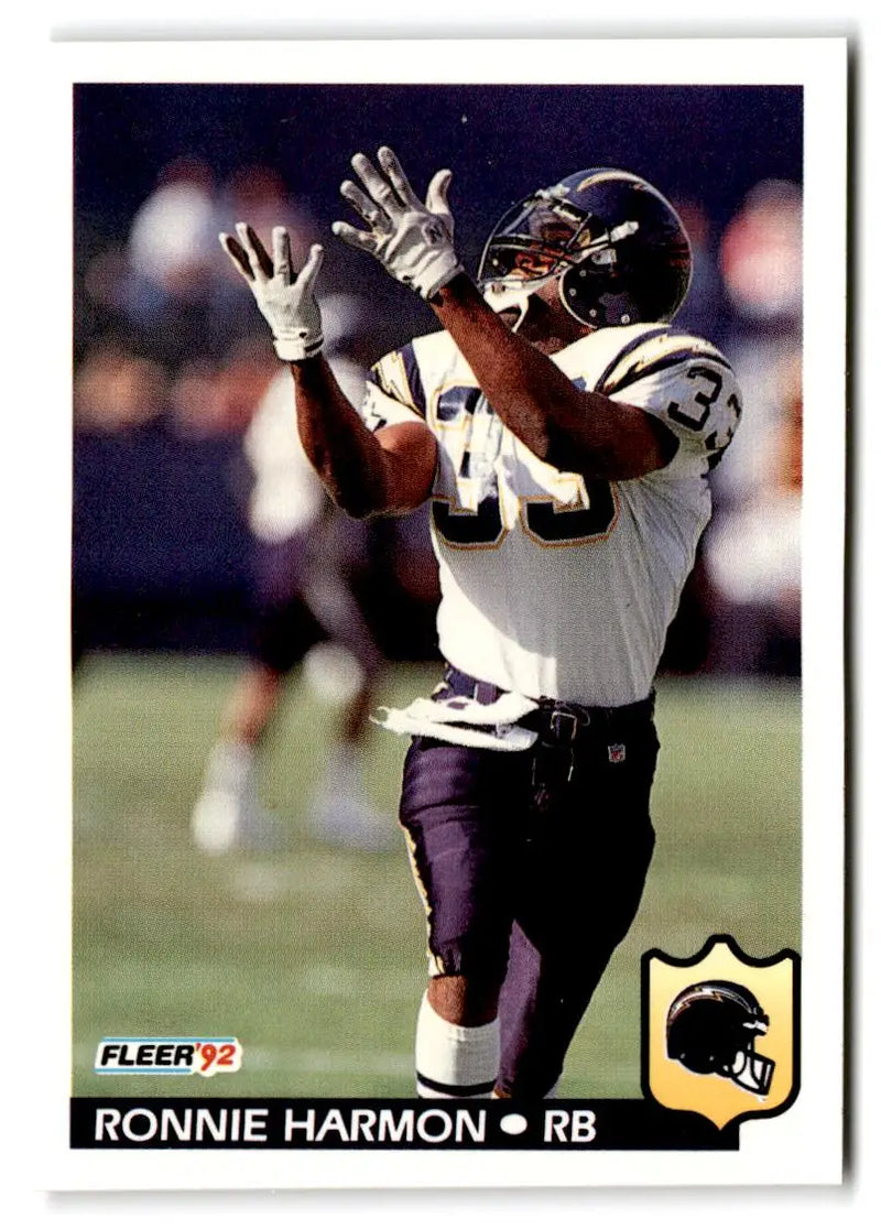1992 Fleer #361 Ronnie Harmon - Football Card Single