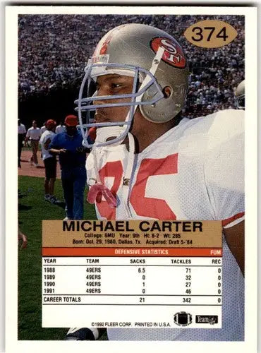 1992 Fleer #374 Michael Carter NM ID:45055 - Other
