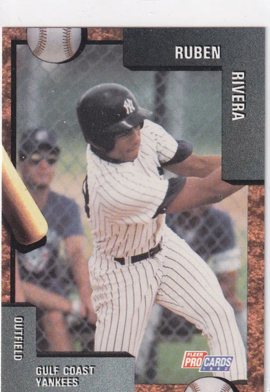 1992 FLEER #3805 RUBEN RIVERA- NEW YORK YANKEES - Baseball Card Single