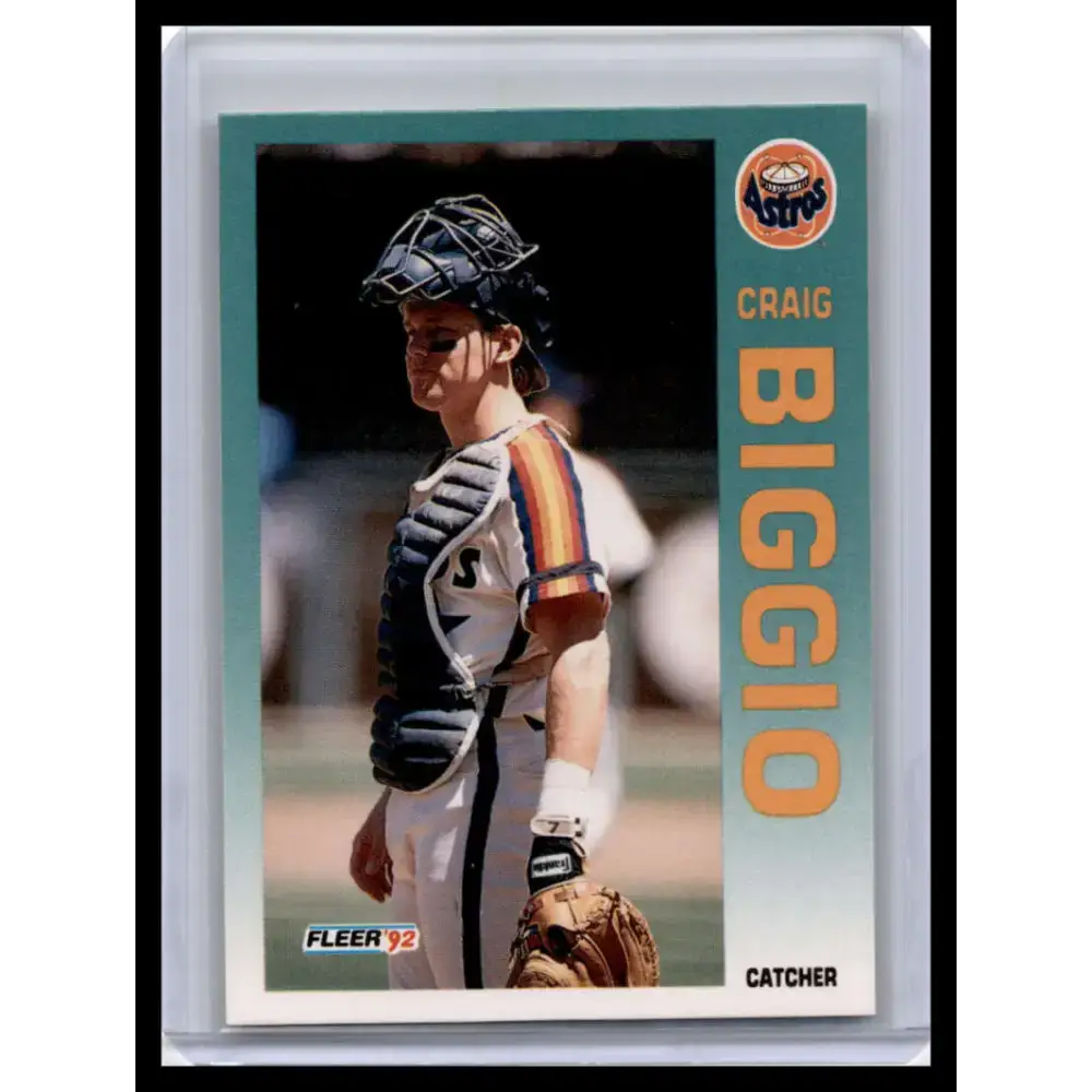 1992 Fleer #426 Craig Biggio NM-MT Houston Astros Baseball Card - Baseball Card Single