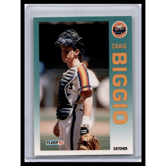 1992 Fleer #426 Craig Biggio NM-MT Houston Astros Baseball Card - Baseball Card Single