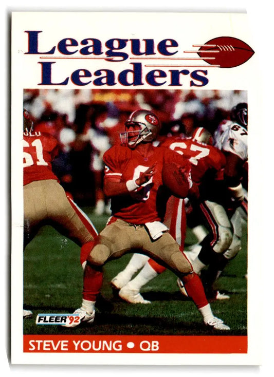 1992 1992 Fleer #469 Steve Young San Francisco 49ers FOOTBALL Cards - Football Card Single
