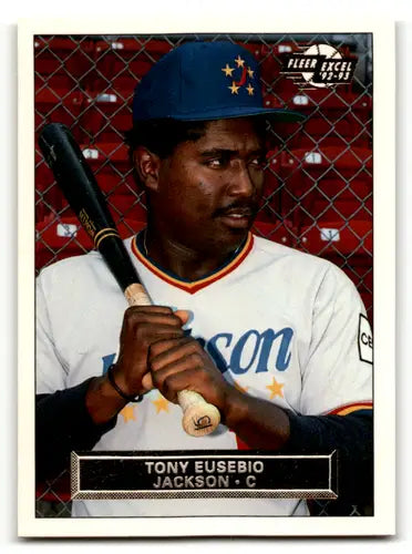 Tony Eusebio baseball card from Fleer Excel Minor series displayed in 1992 Fleer Excel product
