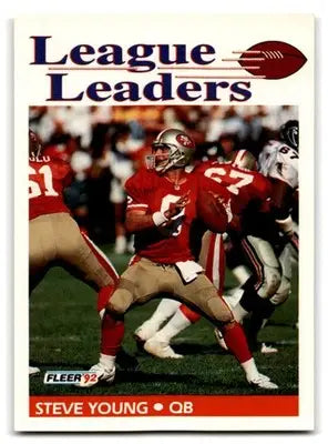 1992 Fleer Football Steve Young #469 San Francisco 49ers - Football Card Single