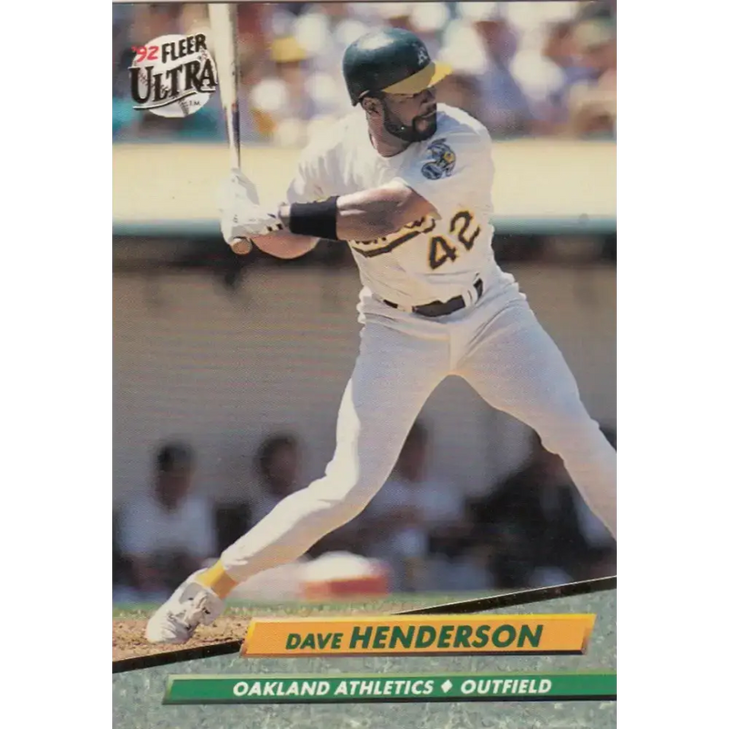 1992 Fleer Ultra #113 Dave Henderson NM-MT Oakland Athletics Baseball Card - Baseball Card Single