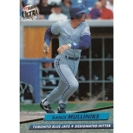 1992 Fleer Ultra #149 Rance Mulliniks NM-MT Toronto Blue Jays Baseball Card - Baseball Card Single