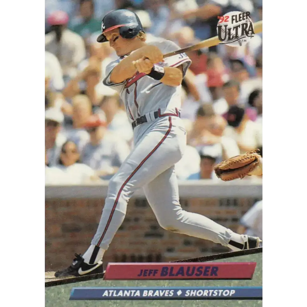 1992 Fleer Ultra #159 Jeff Blauser NM-MT Atlanta Braves Baseball Card - Baseball Card Single