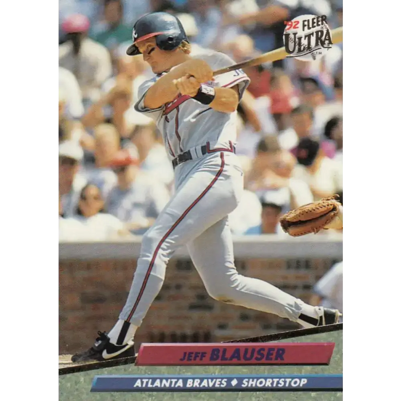 1992 Fleer Ultra #159 Jeff Blauser NM-MT Atlanta Braves Baseball Card - Baseball Card Single