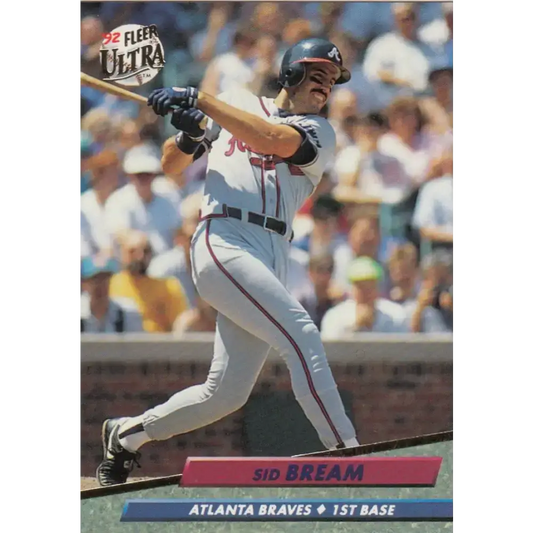 1992 Fleer Ultra #160 Sid Bream NM-MT Atlanta Braves Baseball Card - Baseball Card Single