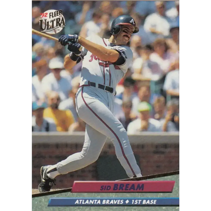 1992 Fleer Ultra #160 Sid Bream NM-MT Atlanta Braves Baseball Card - Baseball Card Single