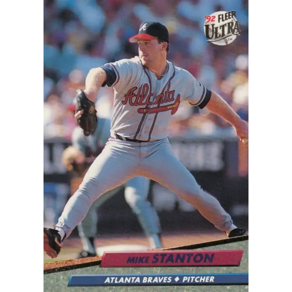 1992 Fleer Ultra #170 Mike Stanton NM-MT Atlanta Braves Baseball Card - Baseball Card Single