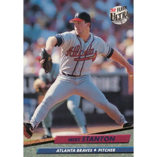 1992 Fleer Ultra #170 Mike Stanton NM-MT Atlanta Braves Baseball Card - Baseball Card Single