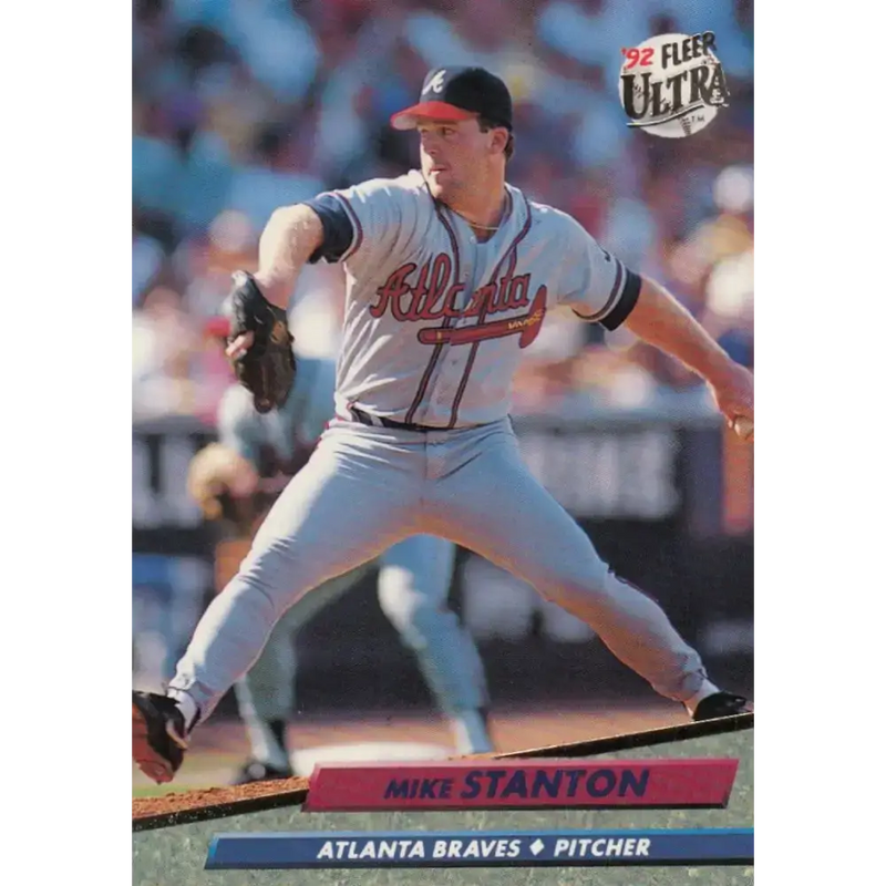 1992 Fleer Ultra #170 Mike Stanton NM-MT Atlanta Braves Baseball Card - Baseball Card Single