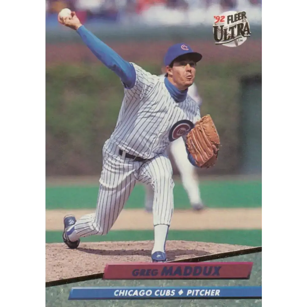 1992 Fleer Ultra #178 Greg Maddux NM-MT Chicago Cubs Baseball Card - Baseball Card Single