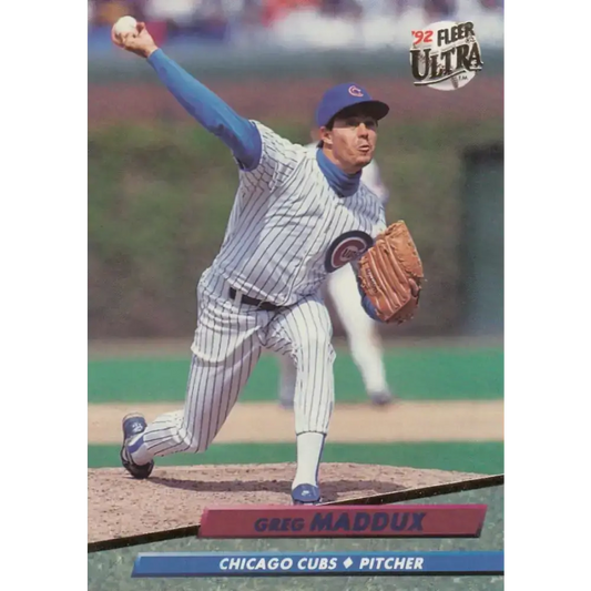 1992 Fleer Ultra #178 Greg Maddux NM-MT Chicago Cubs Baseball Card - Baseball Card Single