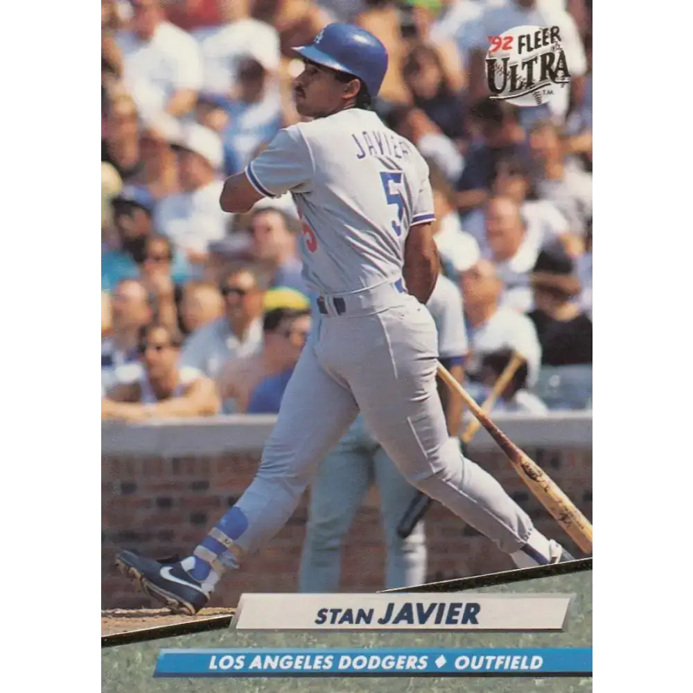 1992 Fleer Ultra #212 Stan Javier NM-MT Los Angeles Dodgers Baseball Card - Baseball Card Single