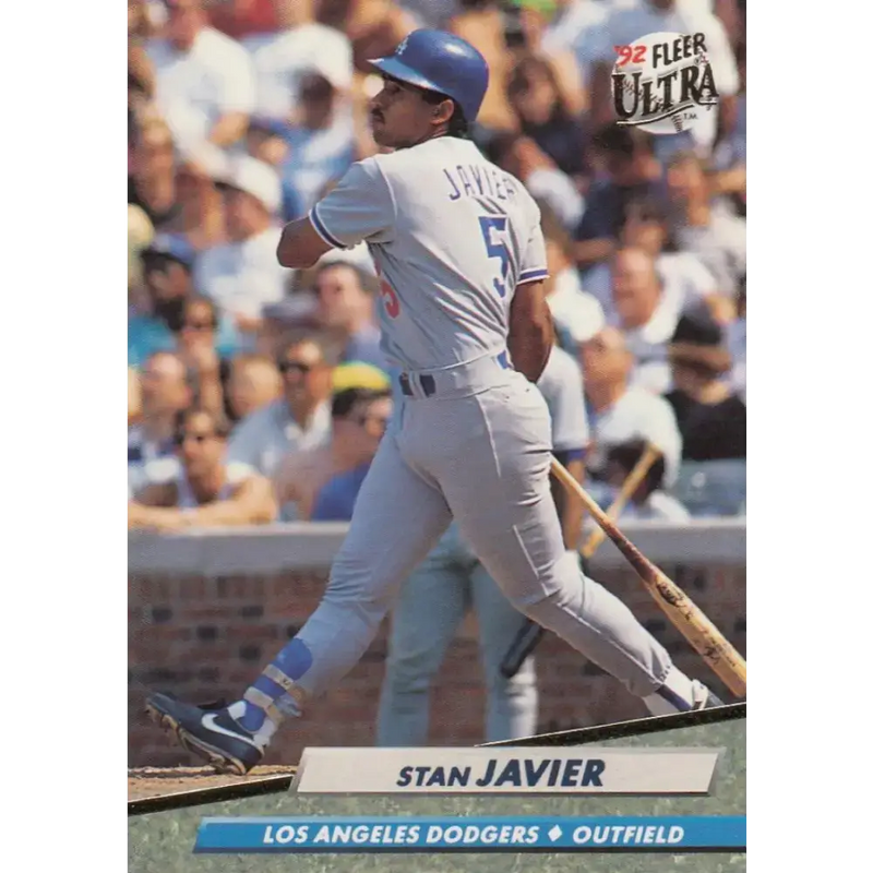 1992 Fleer Ultra #212 Stan Javier NM-MT Los Angeles Dodgers Baseball Card - Baseball Card Single