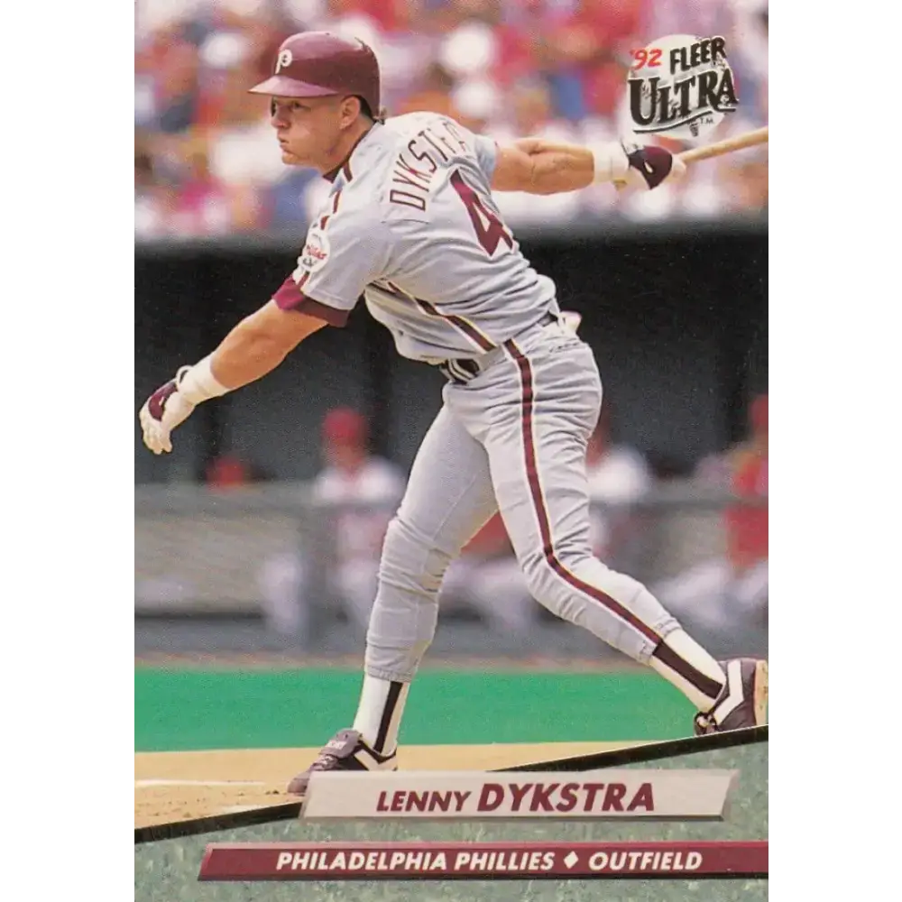 1992 Fleer Ultra #241 Lenny Dykstra NM-MT Philadelphia Phillies Baseball Card - Baseball Card Single