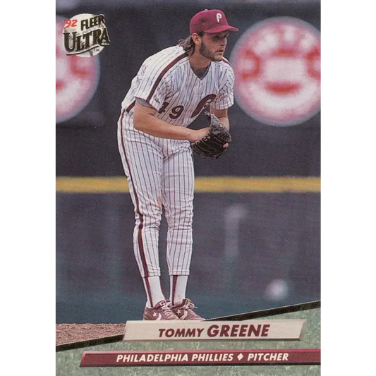 1992 Fleer Ultra #242 Tommy Greene NM-MT Philadelphia Phillies Baseball Card - Baseball Card Single