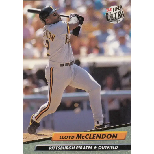 1992 Fleer Ultra #256 Lloyd McClendon NM-MT Pittsburgh Pirates Baseball Card - Baseball Card Single