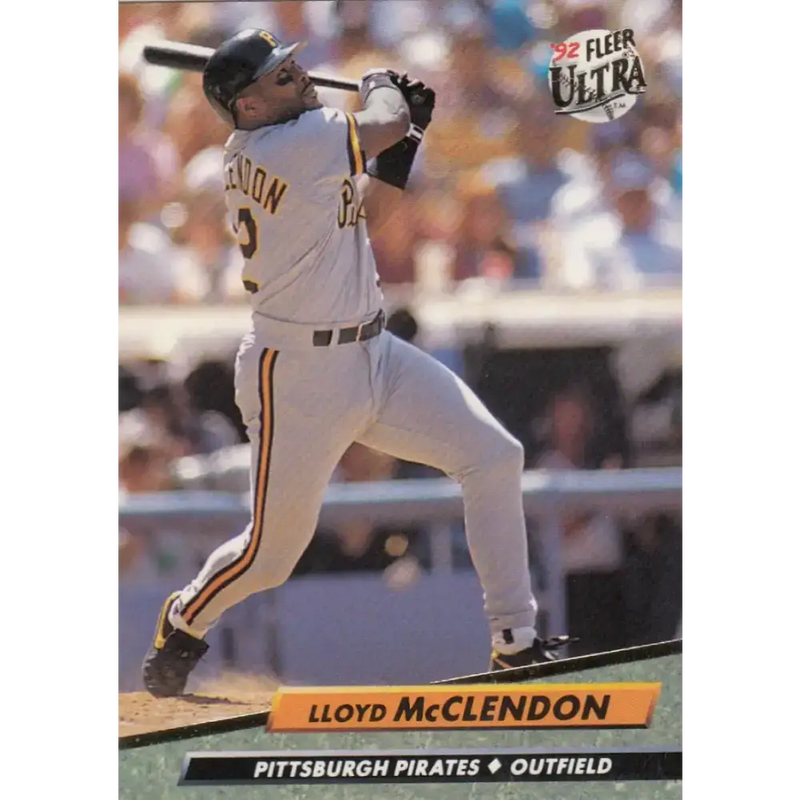 1992 Fleer Ultra #256 Lloyd McClendon NM-MT Pittsburgh Pirates Baseball Card - Baseball Card Single