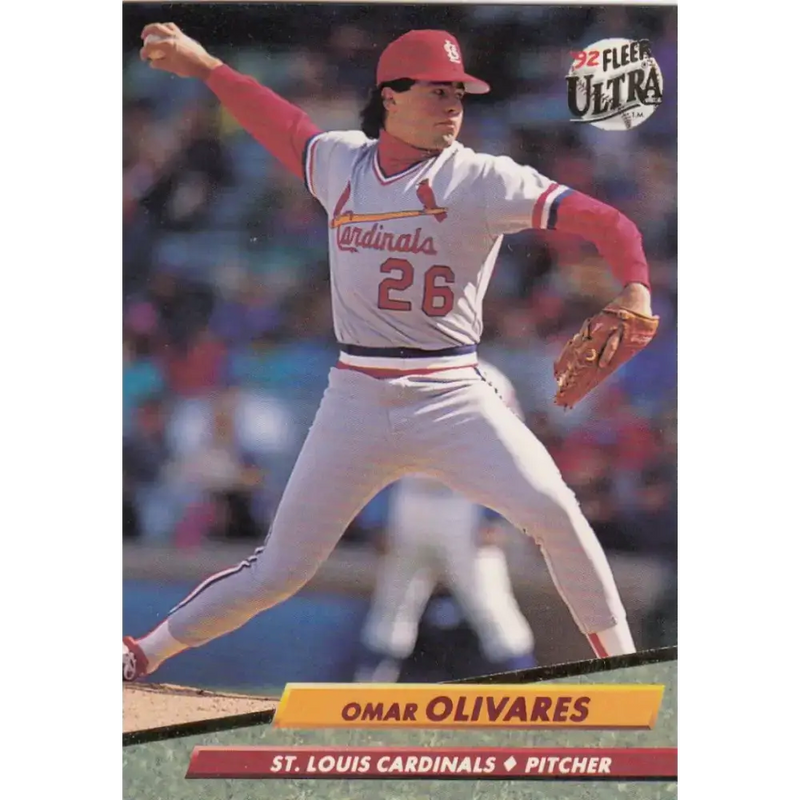 1992 Fleer Ultra #266 Omar Olivares NM-MT St. Louis Cardinals Baseball Card - Baseball Card Single