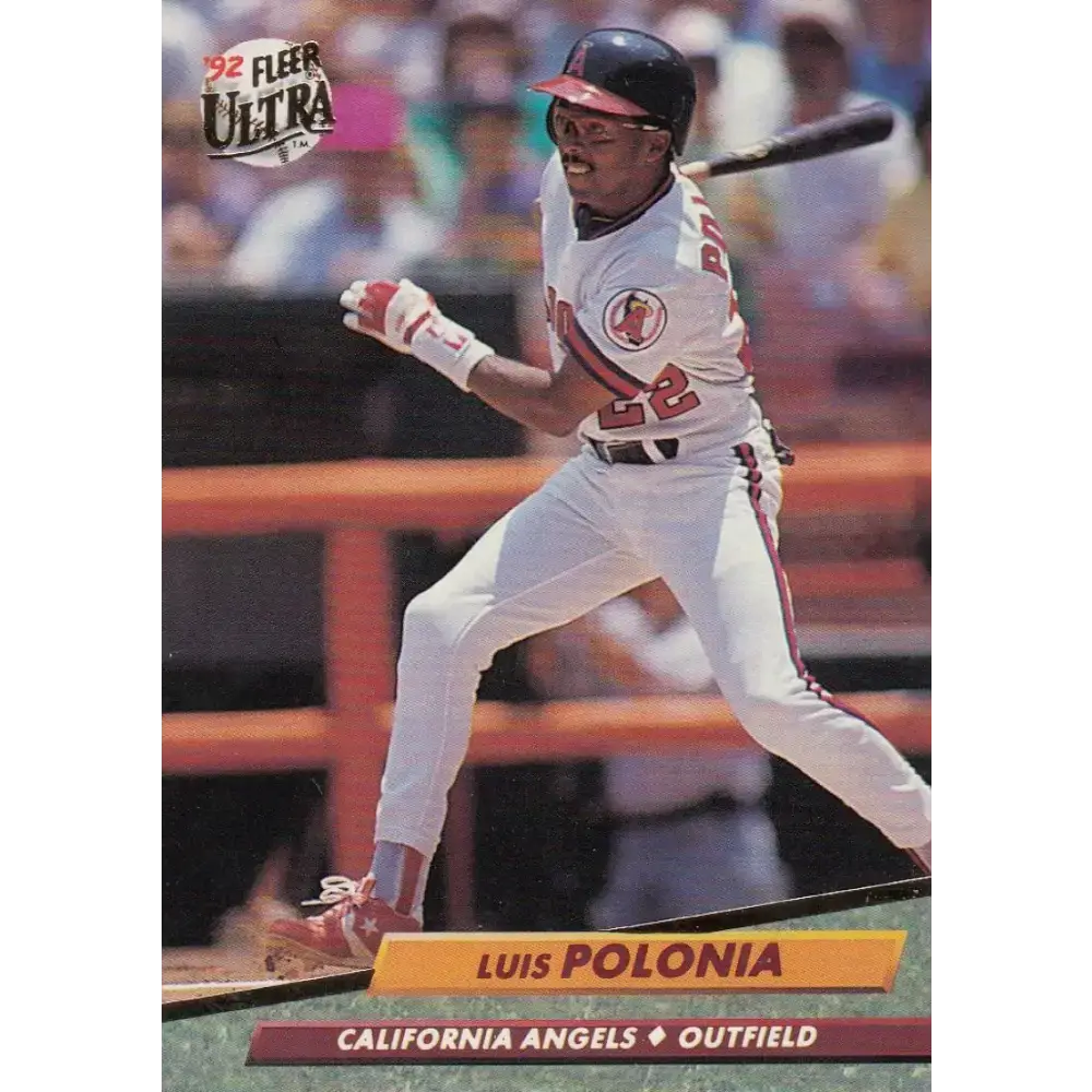 1992 Fleer Ultra #29 Luis Polonia NM-MT California Angels Baseball Card - Baseball Card Single
