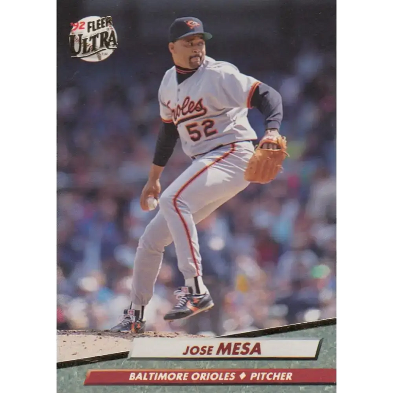 1992 Fleer Ultra #305 Jose Mesa NM-MT Baltimore Orioles Baseball Card - Baseball Card Single