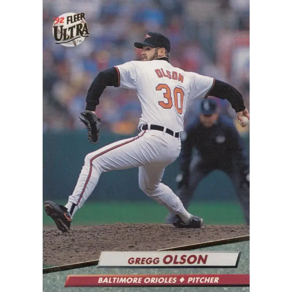 1992 Fleer Ultra #307 Gregg Olson NM-MT Baltimore Orioles Baseball Card - Baseball Card Single