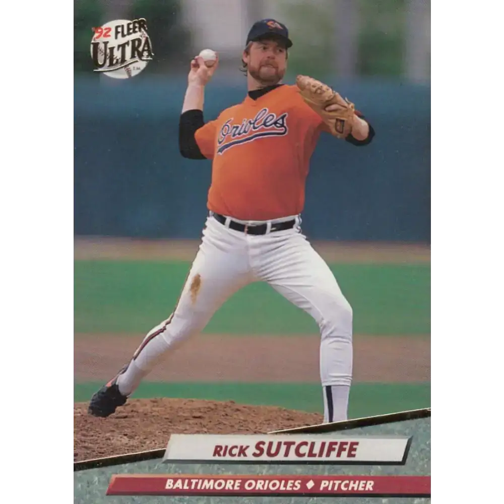 1992 Fleer Ultra #309 Rick Sutcliffe NM-MT Baltimore Orioles Baseball Card - Baseball Card Single