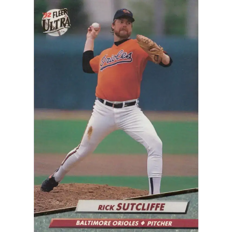 1992 Fleer Ultra #309 Rick Sutcliffe NM-MT Baltimore Orioles Baseball Card - Baseball Card Single