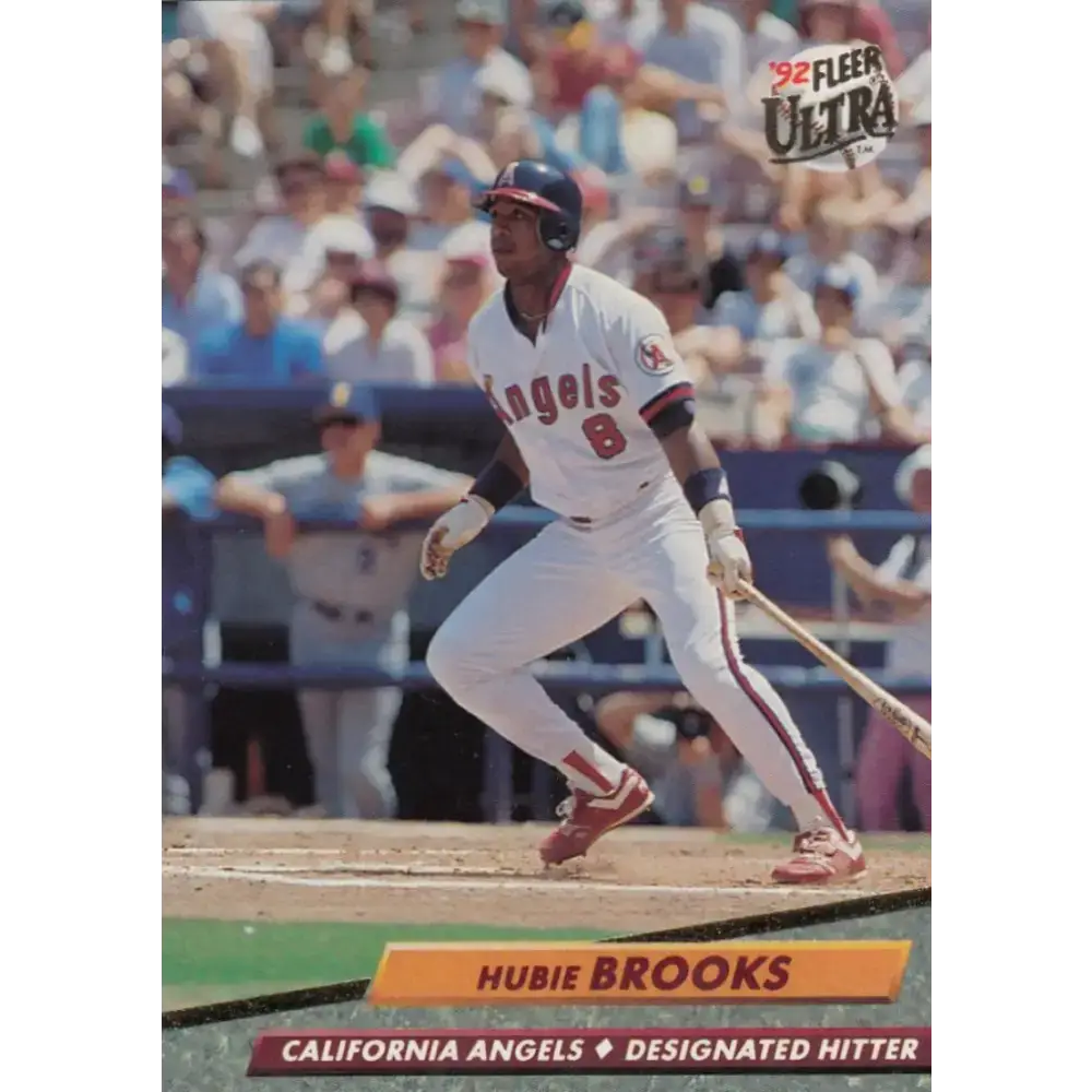1992 Fleer Ultra #322 Hubie Brooks NM-MT California Angels Baseball Card - Baseball Card Single